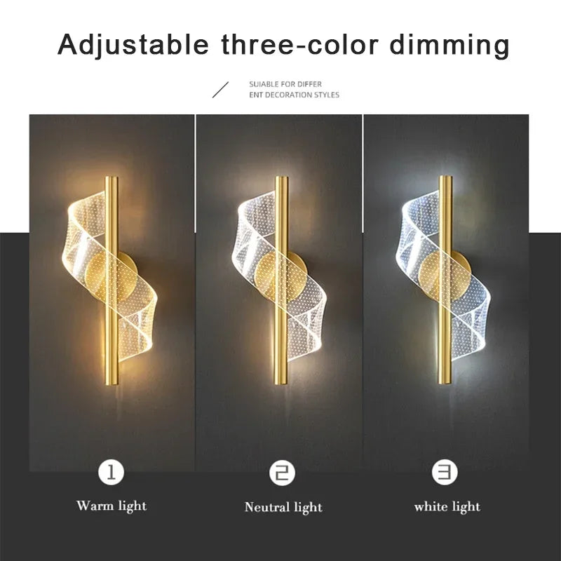 Lámparas Led en Acrílico para pared
