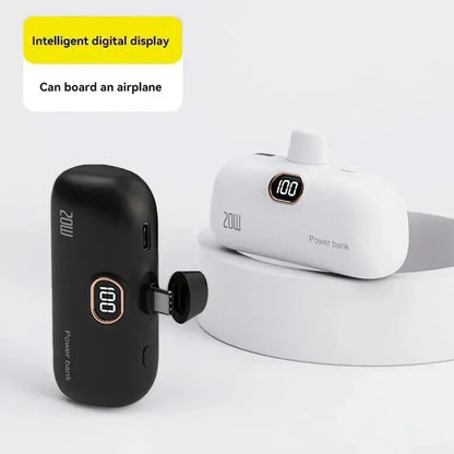 Cargador portátil externo carga rápida para IPHONE y tipo C