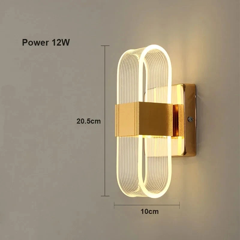 Lámparas Led en Acrílico para pared